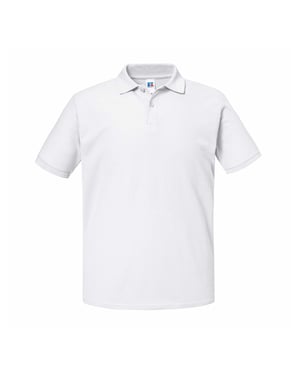 Russell Unisex Adult Authentic Eco Polo Shirt (White)