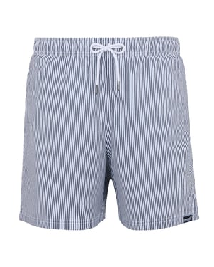 Regatta Mens Loras Stripe Seersucker Swim Shorts (Navy)