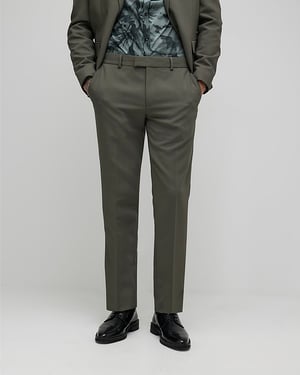 River Island Mens Suit Trousers Green Skinny Fit