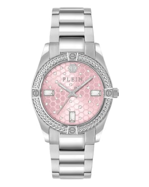 Philipp Plein Plein Icon Chain Dames Horloge Zilverkleurig PW1FA0125