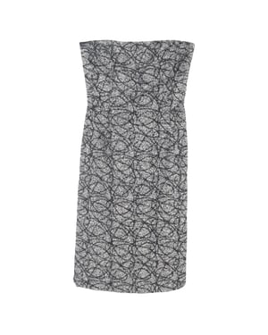 Max Mara Tweed Mini-jurk in Grijs Virgin Wol