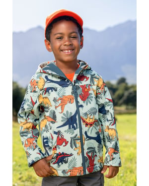'Exodus' Kids Softshell Jacket with Two Side Pockets Fleece Lined Water Resistant Outdoors Coat Multicolour
