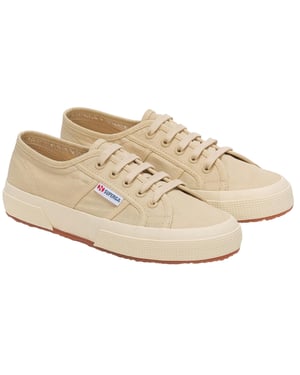Superga Unisex 2750 Linnen Sportschoenen voor volwassenen (Beige/Off White)