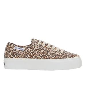Superga Dames/Dames 3740 Leggera schoenen met luipaardprint (Luipaard/Avorio)