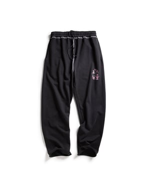 ASSC Contrast Stitch Sweatpants in Black