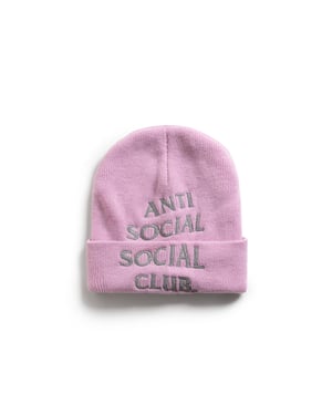 ASSC Embroidered Beanie in Pink