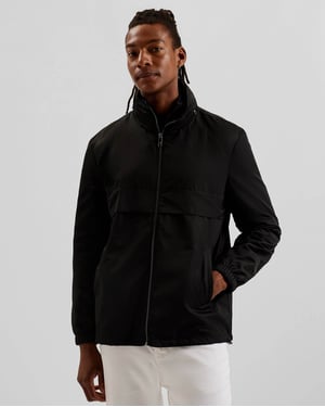 Basham Hooded Jacket in Zwart