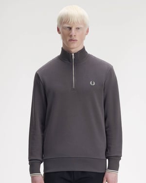 87A Half Zip Sweatshirt in Grey
