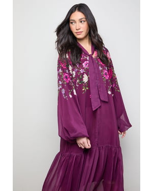 Trapeze Boho Maxi Dress