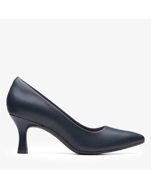 Kataleyna Gem Navy Leather Shoes