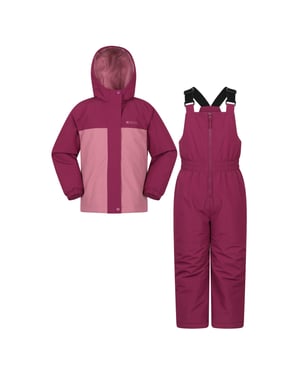 Mountain Warehouse Polar Zone bedrukte jas & salopetteset voor kinderen/Kinderen (Roze)