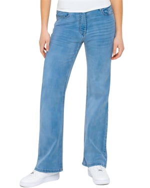 Enzo | Womens Wide Leg Jeans