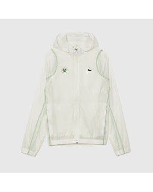 Men's Lacoste Roland Garros Windbreaker Jacket in Cream