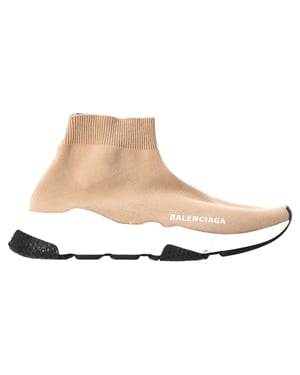 Balenciaga Speed Sneakers in Beige Polyester
