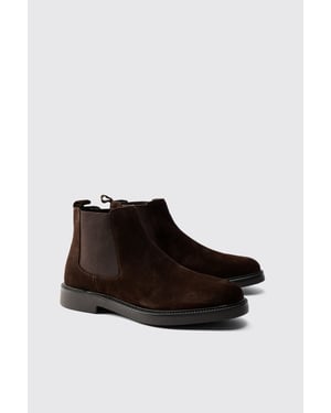 Real Suede Leather Chelsea Boot
