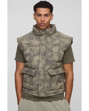 Oversized Boxy Washed Cord Gilet