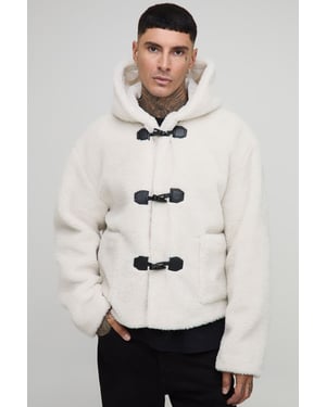Tall Borg Regular Fit Boxy Duffle Coat