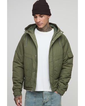 Tall Regular Fit Seam Detail Hooded Parka