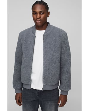 Regular Fit Borg Bomber Jacket