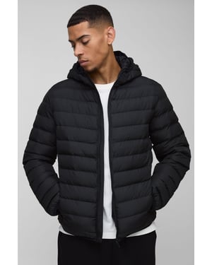 Regular Fit Quilted Zip Through Hooded Jacket