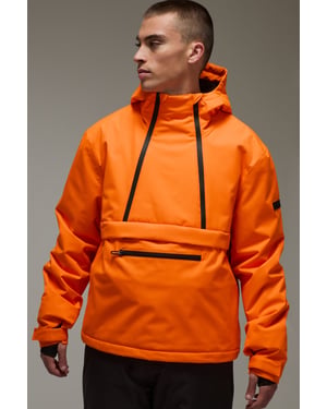 Man Active Ski Waterproof Fleece Lined Half Zip Jacket