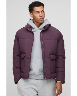 Boxy Fit Extreme Filled Funnel Neck Puffer Jacket