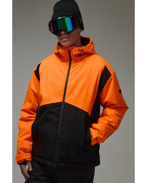 Man Active Ski Waterproof Colour Block Jacket