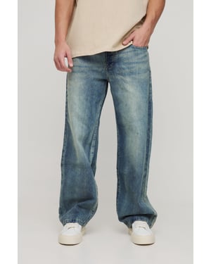 Baggy Rigid Washed Jeans
