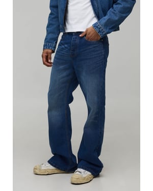 Pocket Embroidery Rigid Flared Jeans