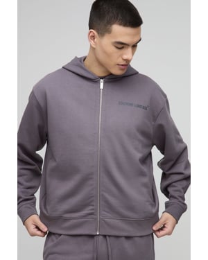 Oversized Boxy Edizione Limitata Heavyweight Zip Hoodie