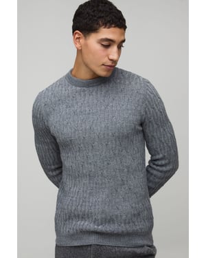 Regular Fit Cable Knitted Jumper