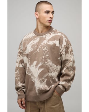 Oversized Renaissance Jacquard Knitted Jumper