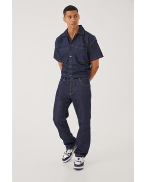 Relaxed Fit Denim Jumpsuit