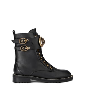 Kurt Geiger London Leather Stoop Chelsea Biker Boots