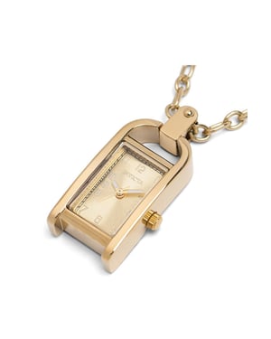 Invicta Mini - Necklace 49935 Dames Horloge - Quartz Uurwerk - Roestvrij Staal met gouden Wijzerplaat - 17mm