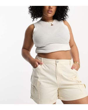 Simply Be cargoshorts i ecru