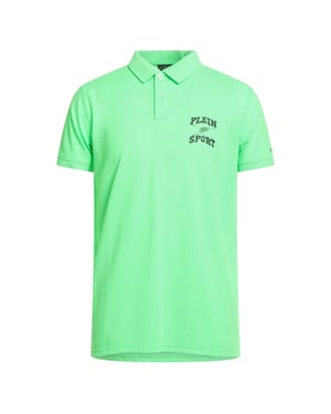 Plein Sport Scratch Logo Green Polo Shirt