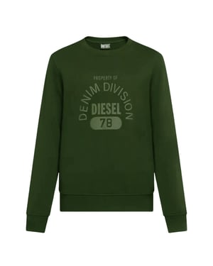 Diesel Denim Division Logo Grön Tröja