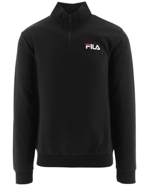 Mens Black Adam Quarter Zip Sweatshirt