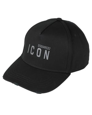 Dsquared2 Icon Logo Grey Logo Black Hat