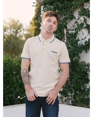 Mens Wood Ash Twin Tipped Polo Shirt