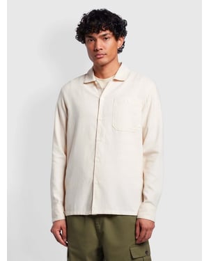 Mens Cream Campbell Overshirt