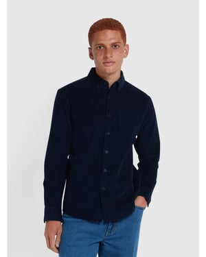 Mens True Navy Spencer LS Button Down Shirt