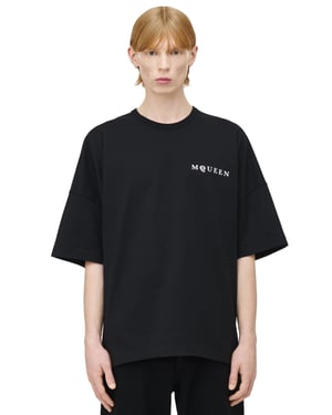 Vertical Back Logo T-Shirt in Black