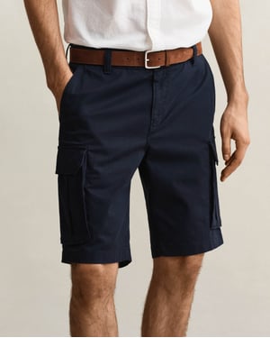 Regular Fit Cargo Shorts in Navy