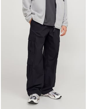 Jack & Jones byxor med dubbel ficka i svart