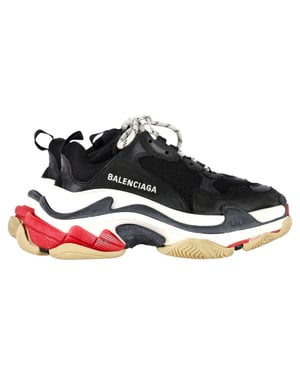 Balenciaga Triple S Sneakers in Black Polyester