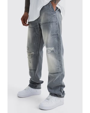Relaxed Rigid Dirty Wash Carpenter Jeans