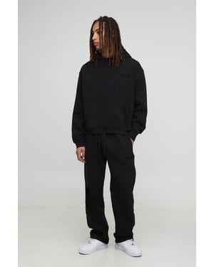 Oversized Man Raglan Hooded Tracksuit