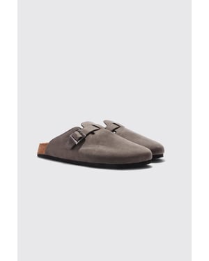 Faux Suede Mule